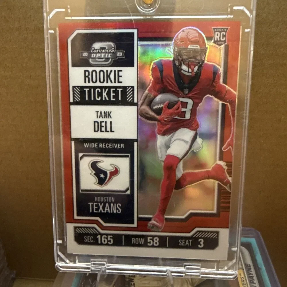 2023 Contenders Optic Tank Dell Red 040/175 Rookie Houston Texans Color Match🔥